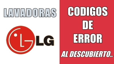 Códigos de error en Lavadoras LG